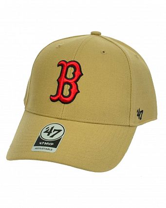 Бейсболка классическая с изогнутым козырьком '47 Brand MVP Boston Red Sox KH Khaki