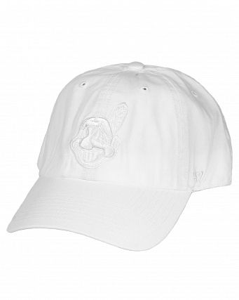 Бейсболка  '47 Brand Clean Up Cleveland Indians White