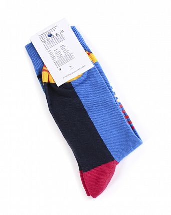 Носки мужские Happy Socks Combed Cotton Stripes Small Royal