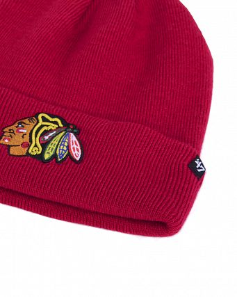 Шапка с подворотом '47 Brand NHL Chicago Blackhawks Red 2