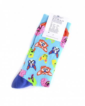 Носки мужские Happy Socks Combed Cotton Dog Turquoise