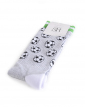 Носки мужские Happy Socks Combed Cotton Football Grey