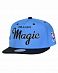 Бейсболка с прямым козырьком Mitchell and Ness SONIC Orlando Magic Blue отзывы