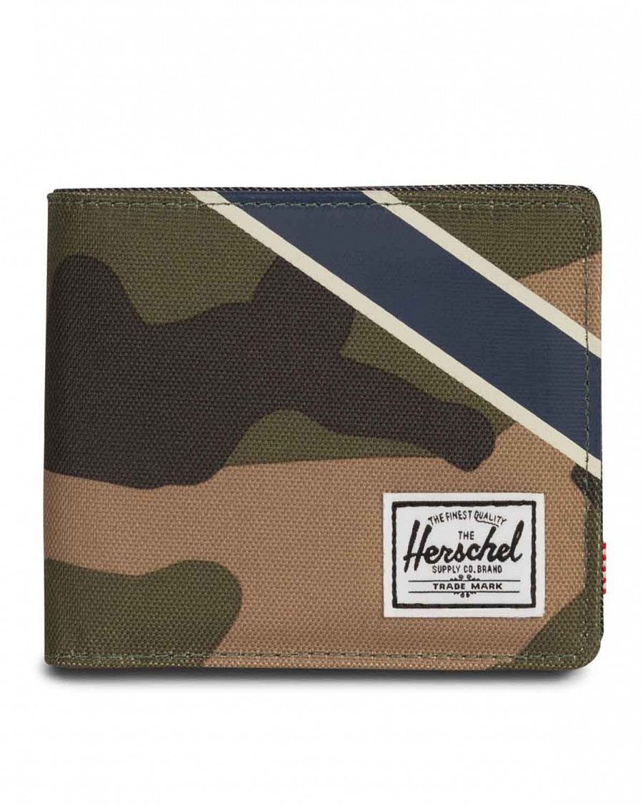 Кошелек Herschel Roy + Coin XL RFID Wood Camo Green отзывы