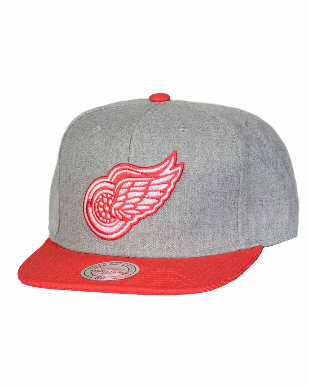 Бейсболка с прямым козырьком Mitchell and Ness TEAM POP Detroit Red Wings Grey Red отзывы